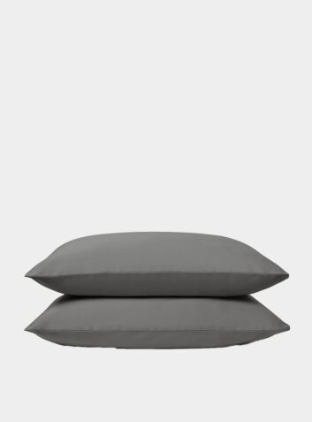 Organic Cotton Pillowcases (Set of 2) - Stone Grey