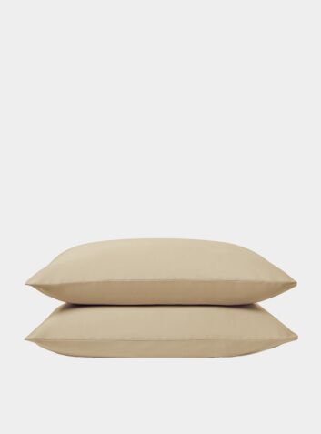 Organic Cotton Pillowcases (Set of 2) - Sand Beige
