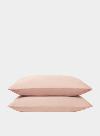 Organic Cotton Pillowcases (Set of 2) - Rose Pink