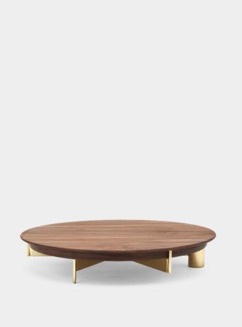 T4 | Cake Stand with Wood Top - Large