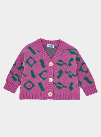THE CUT and STICK CARDIGAN - PINK - 1-2 YEARS