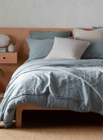 100% Linen Bed Linen - Teal