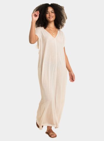Kaftan Dress - Natural White