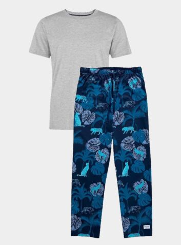 Men's Pyjama Cotton Trouser Set - The Tropics