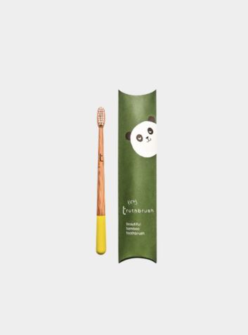 Truthbrush Tiny Bamboo Toothbrush for Children - Sunshine Yellow