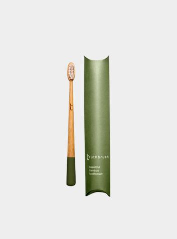 Truthbrush Bamboo Toothbrush - Green Moss - Medium