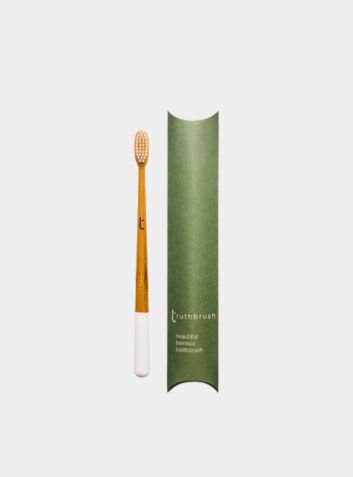 Truthbrush Bamboo Toothbrush - White - Soft