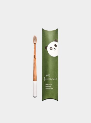 Truthbrush Tiny Bamboo Toothbrush for Children - Cloud White