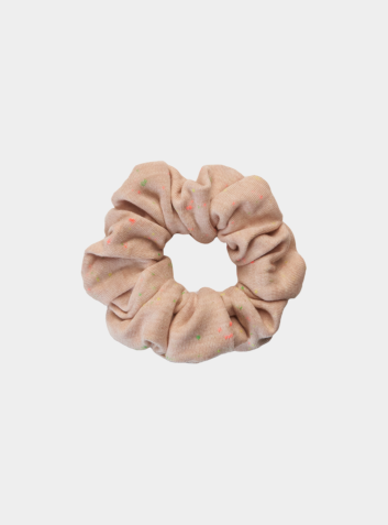 Hair Cotton Scrunchie - Confetti Oat