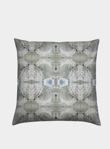 Silk Cushion - Lace Fan Pattern