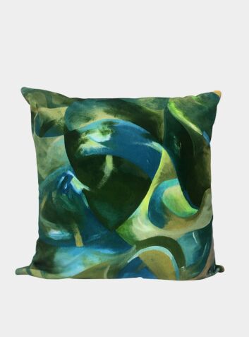 Velvet Cushion - Strata Turquoise