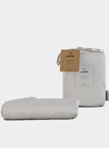 Bamboo Fitted Sheet - Pure White