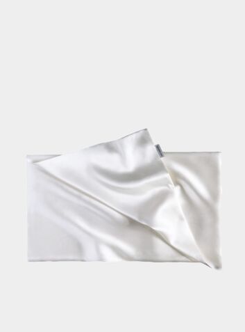 Mulberry Silk Pillowcase - Powder White
