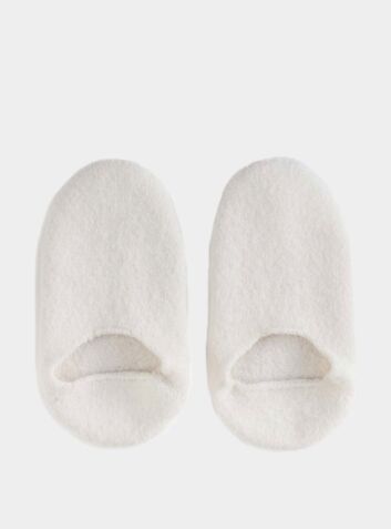 Snug Woollen Sock Slipper - White