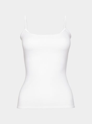 Luxe Cotton Vest - White