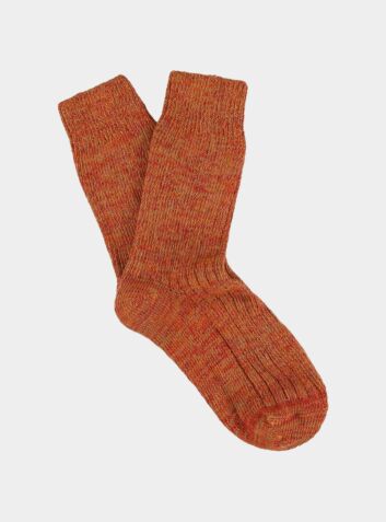 Women's Blend Socks - Orange / Red
