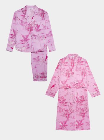 Women's Cotton Sleepwear Bundle - Pink Botanical