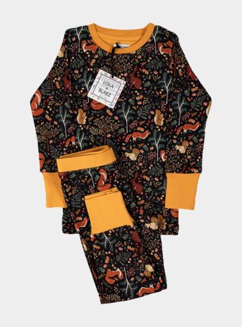 Children's Cotton Jersey Pyjama Trouser Set - Woodland