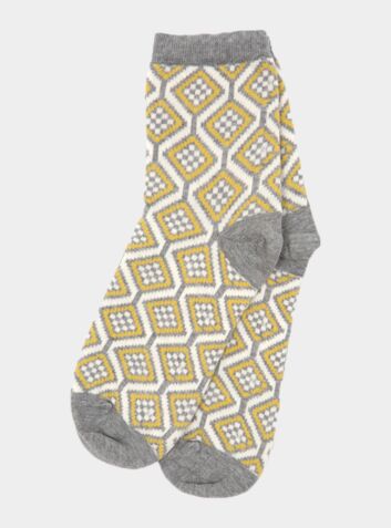 Ash Grey Wave Socks