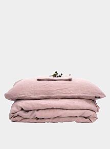 Linen Bedding Set - Blush Pink