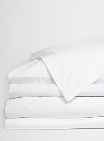 Star Gazer Standard Organic Cotton Pillowcases - White Pleat