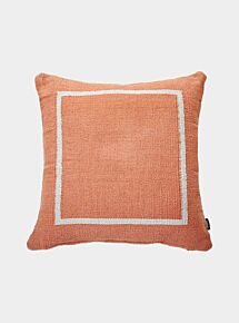 Jama-Khan Handwoven Square Cushion - Terracotta