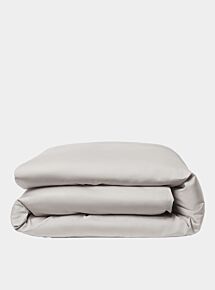 Luxury Organic Cotton Duvet Cover - Light Grey