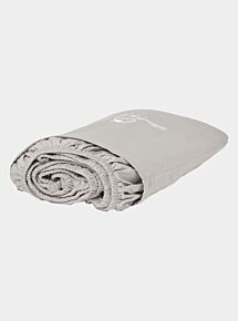 Luxury Organic Cotton Fitted Sheet - Light Grey