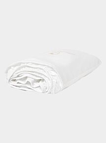 Luxury Organic Cotton Fitted Sheet - White
