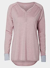 Women's Nattwarm® Sleep Tech Long Sleeve V-Neck Top - Pink
