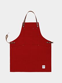Original Apron with Leather - Factory Red