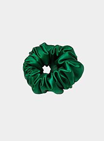 Trish Silk Scrunchie - Green