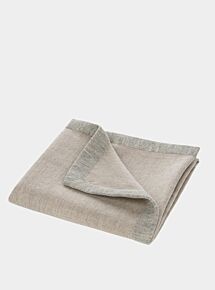 Simi Baby Blanket - Beige and Soft Grey