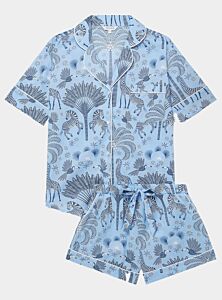 Favourite Travels Women's Short Sleeve Organic Cotton Pyjama Short Set