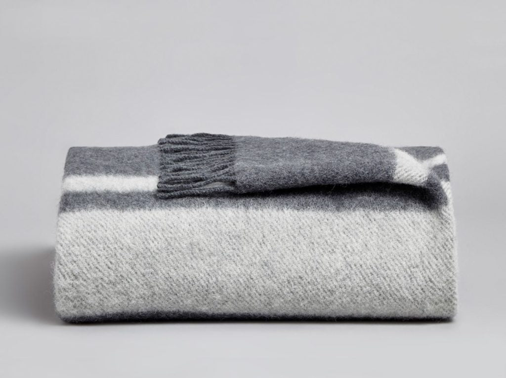 Coze - Danan Wool Blanket - Midnight & Stone