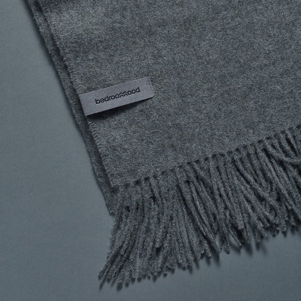 Bedroommood - Alpaca Throw (Twill Weave) - Medium Grey