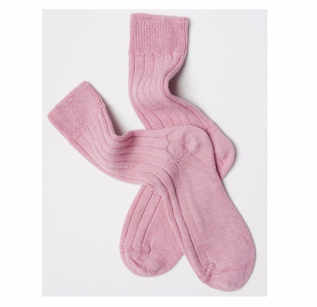 Perilla - Alpaca Bed Socks - Pink