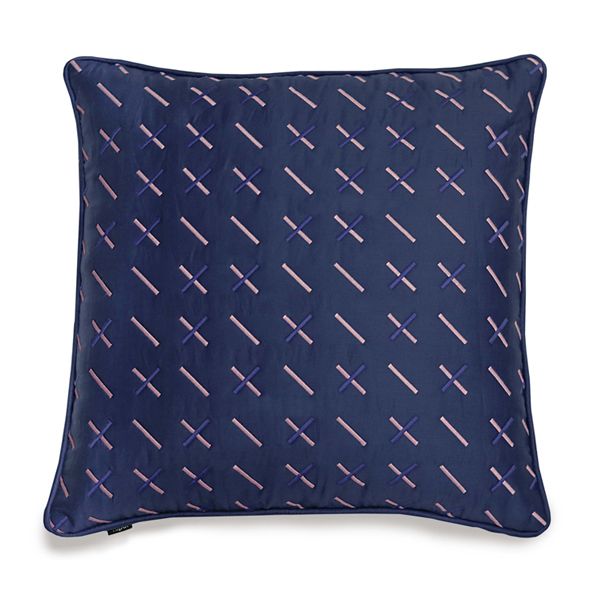 Tiipoi - Modern Kantha Cushion - Blue