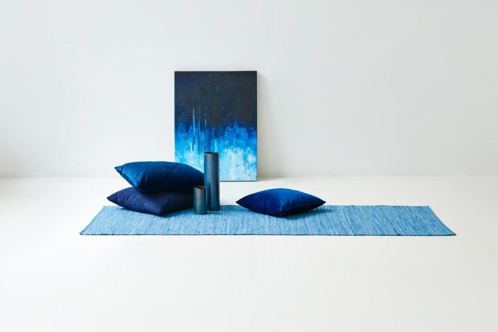 Cotton Rug - Eternity Blue