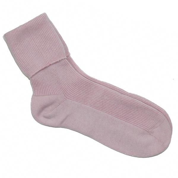 Cashmere Bed Socks - Blush