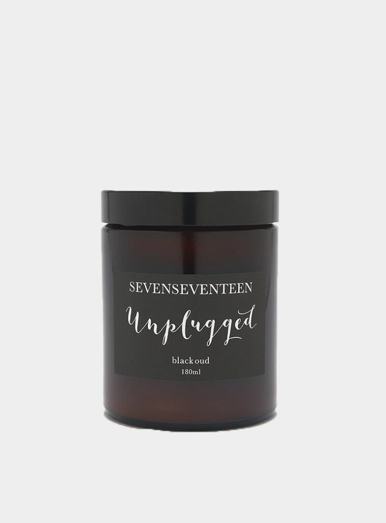Myza Christmas Gift Guide - Men - Unplugged / Black Oud Candle from SevenSeventeen